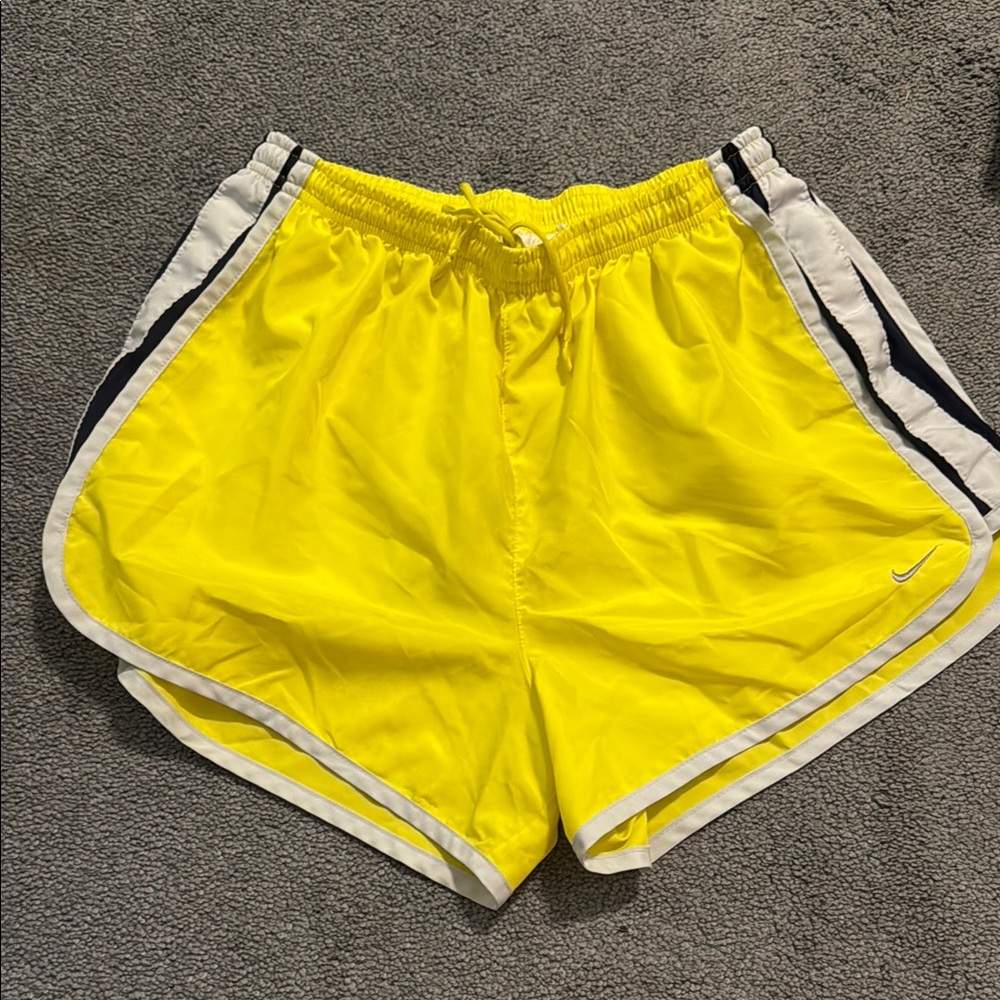 Nike Yellow Athletic Shorts